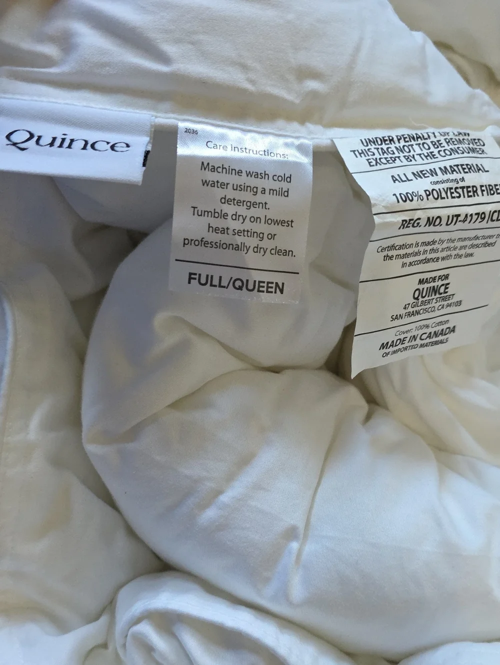 Quince All-Season Down Alternative Duvet Insert - Queen/Full